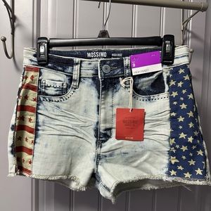 Women’s Size 9 Red, White & Blue Jean shorts